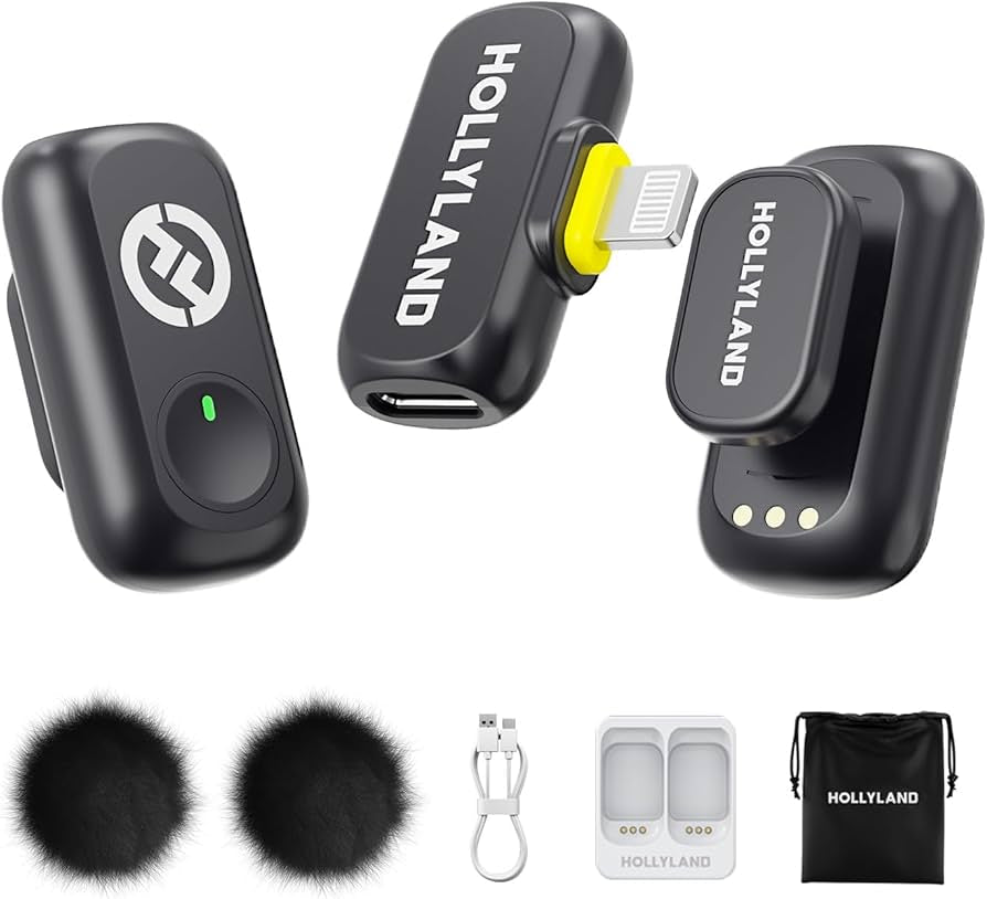 Hollyland Lark A1 Microphone(No Case) - ميكروفون هولي لاند لا سلكي (دون علبة شحن) - iPady Palestine