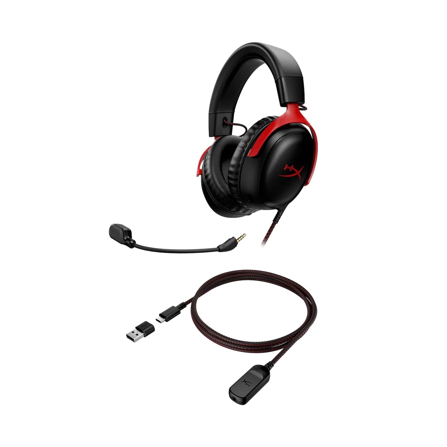 HyperX Cloud III (3) Headset Red - وكيل رسمي - iPady Palestine