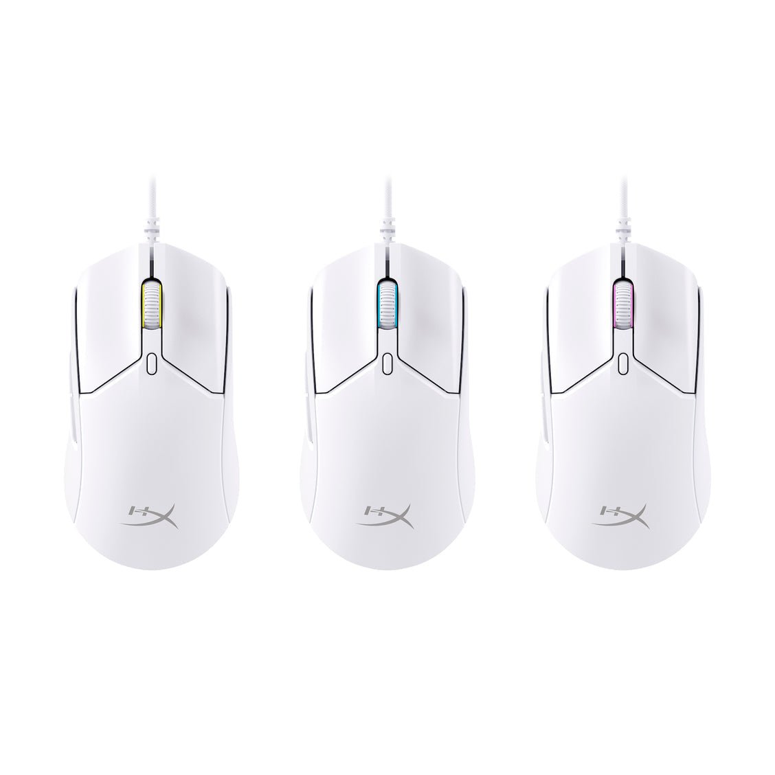 HyperX Pulsefire Haste 2 Wired - White - iPady Palestine