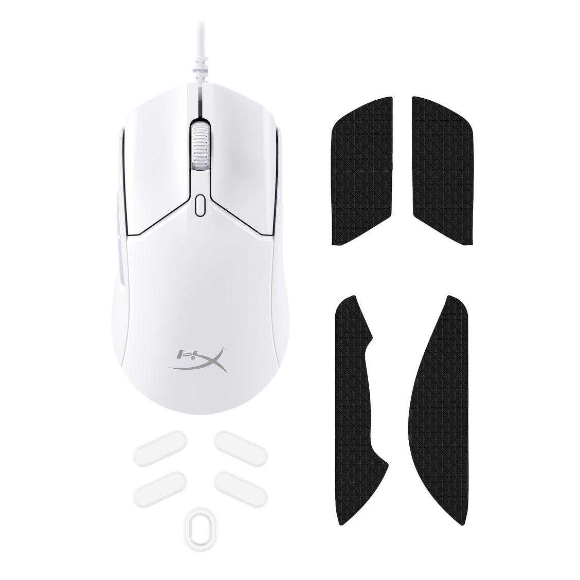 HyperX Pulsefire Haste 2 Wired - White - iPady Palestine