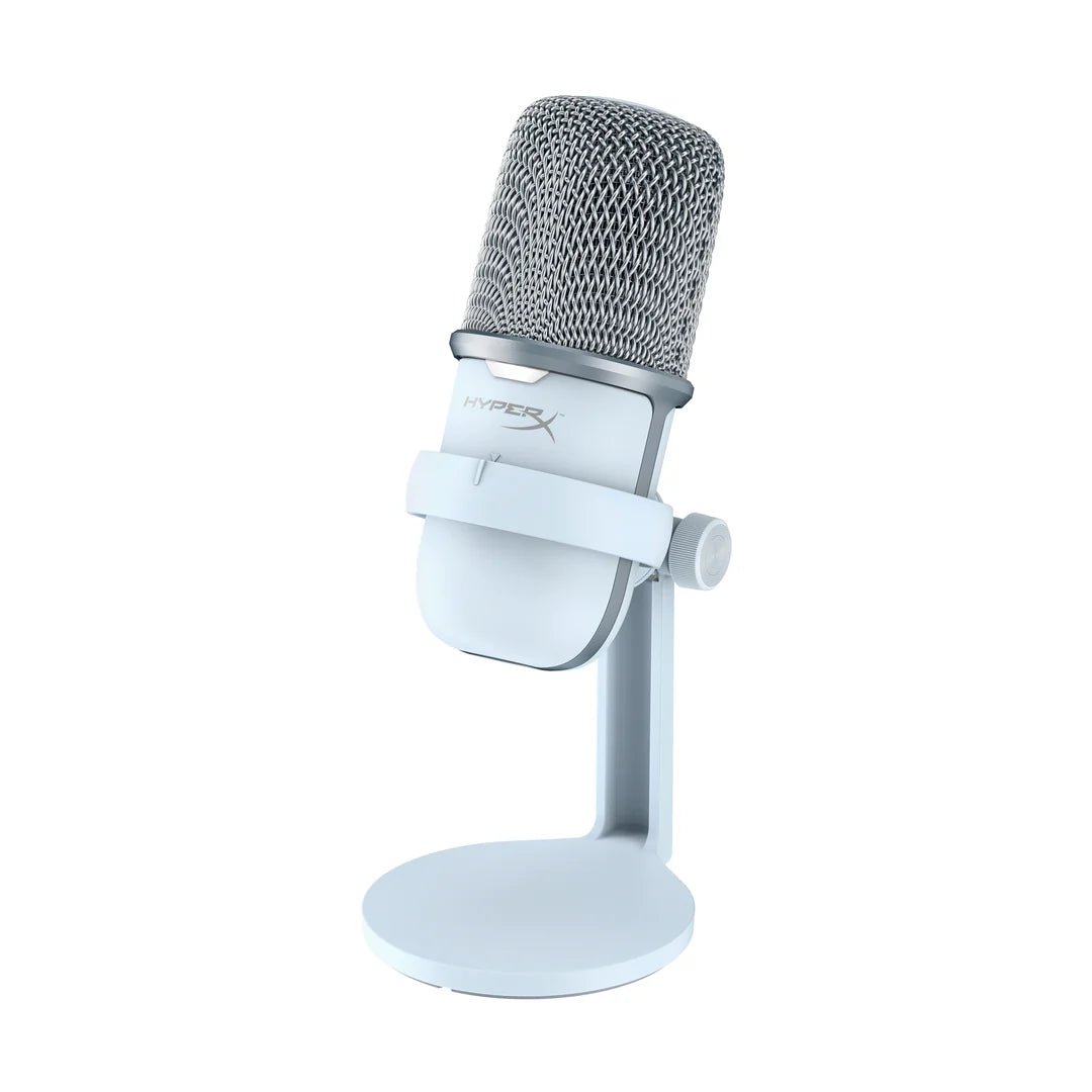 HyperX SoloCast Microphone - ميكروفون سولوكاست - White - iPady Palestine
