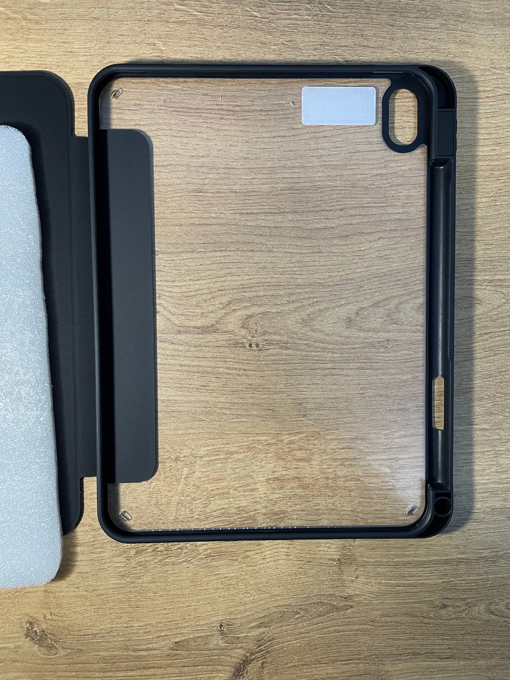 iPad 10th - Black and Transparent Back - كفر اسود ظهر شفاف - iPady Palestine