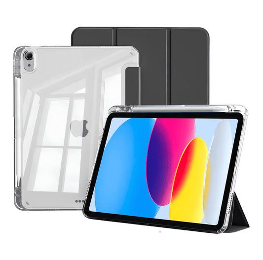 iPad 10th Smart Black Case with Clear Back - iPady Palestine