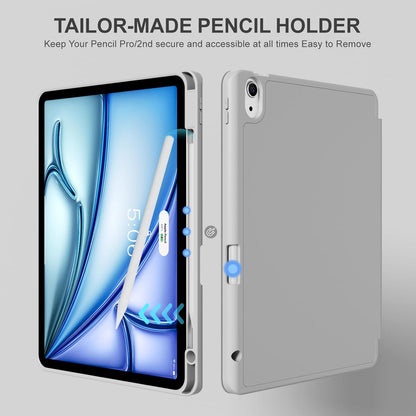 iPad Air 4/5/6/7 - Grey Smart Case - iPady Palestine