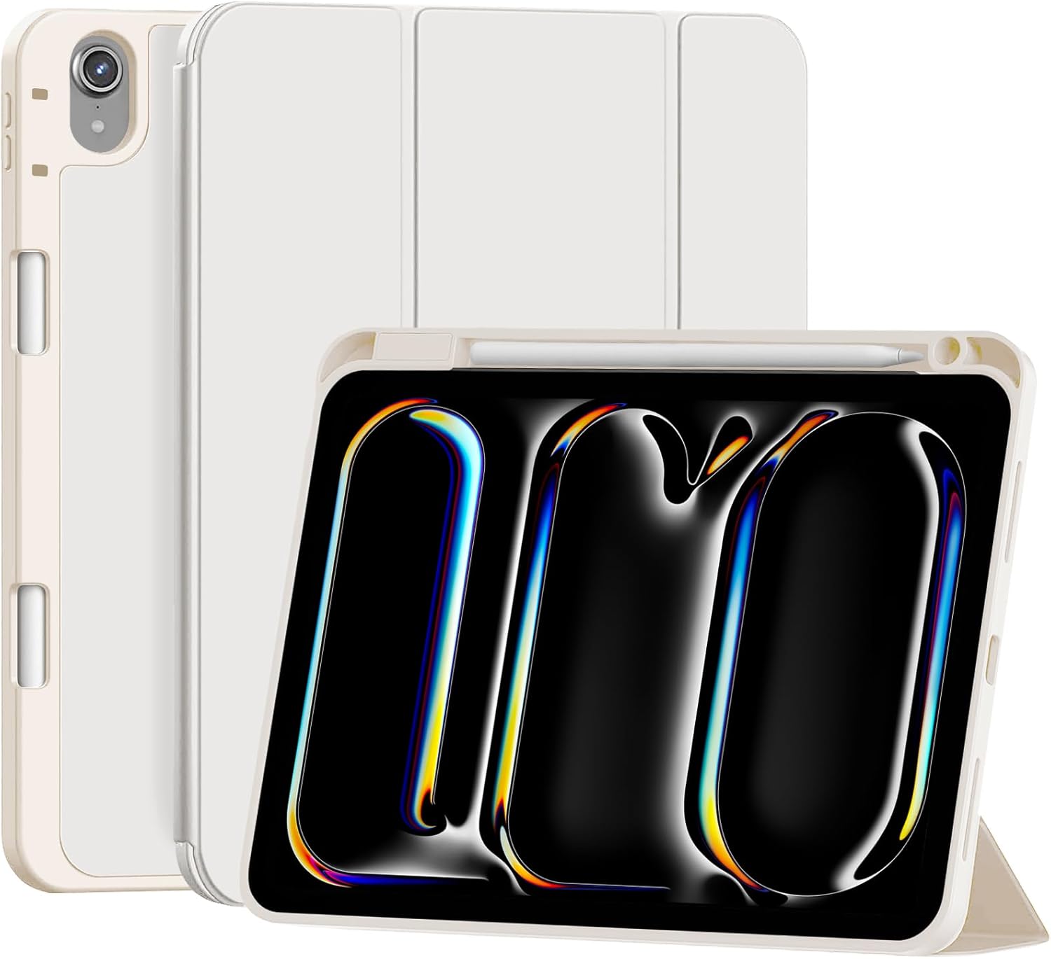 iPad Air 4/5/6/7 Smart Case - Bright White - iPady Palestine