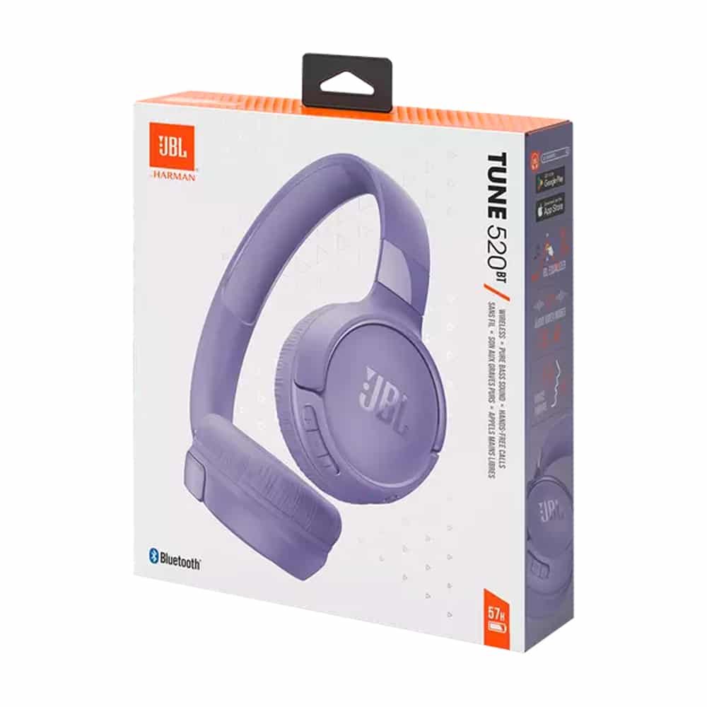 JBL Tune 520BT - Purple - Original - Official Importer أصلي - وكيل رسمي - iPady Palestine