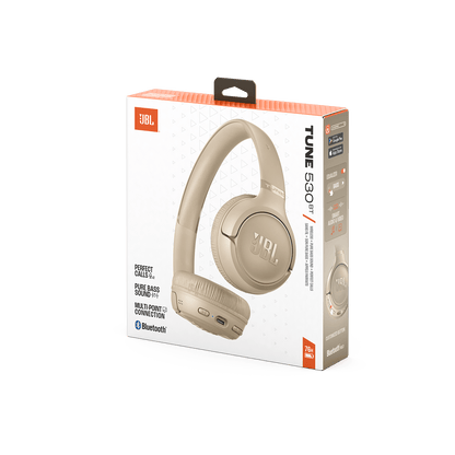 JBL Tune 530BT - Beige - Original - Official Importer أصلي - وكيل رسمي - iPady Palestine