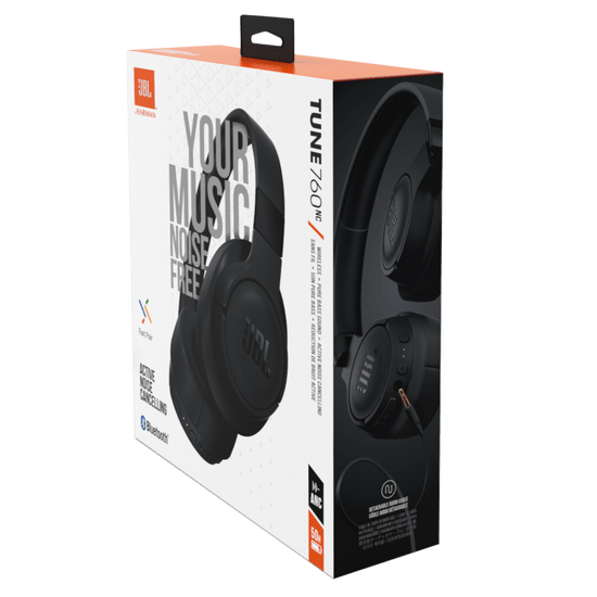 JBL Tune 760NC - Black - علبة متضررة - وكيل رسمي - iPad Palestine