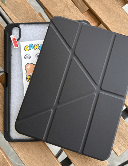 Leather Triangle Case for iPad 10th and 11th - Black - iPady Palestine