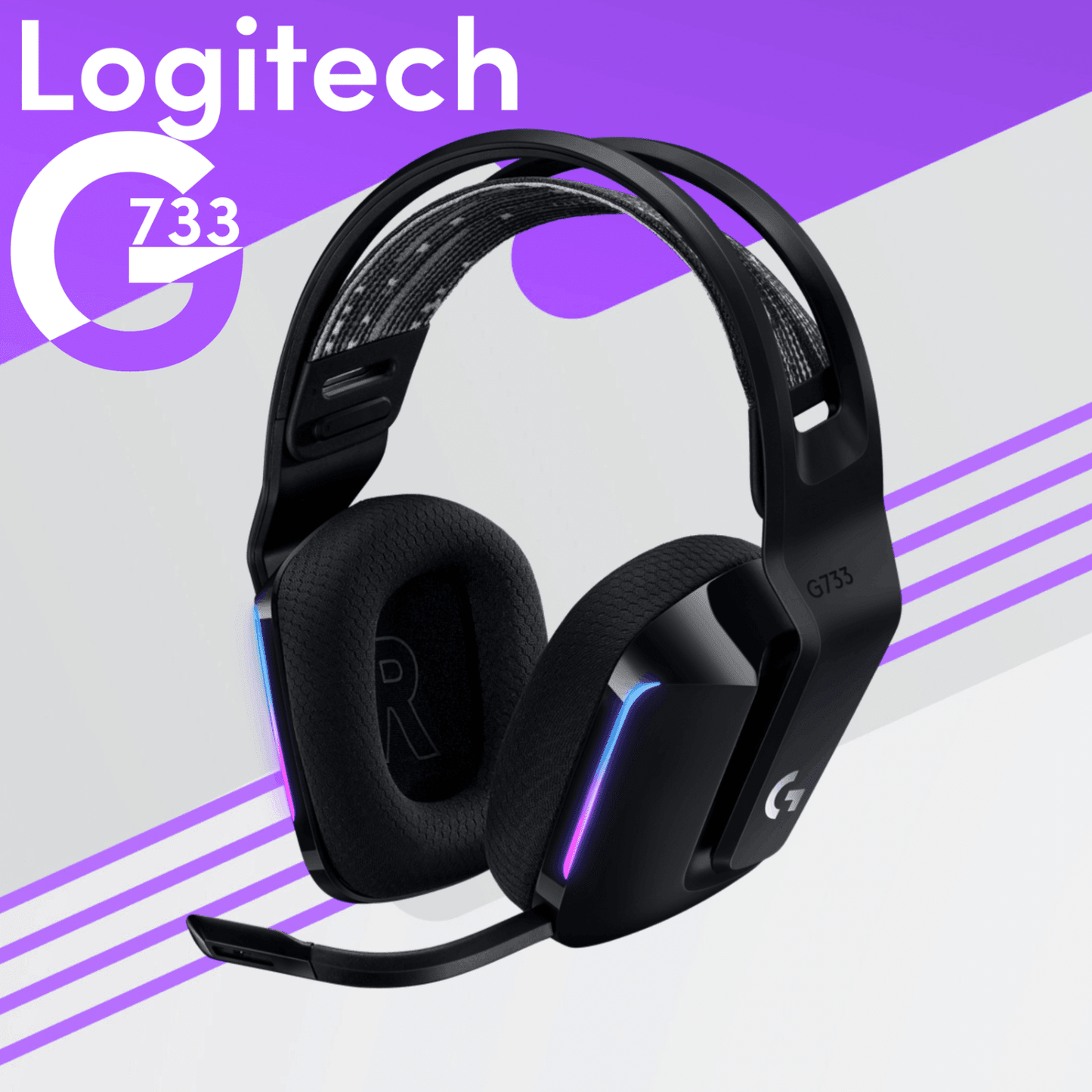 Logitech G733 Lightspeed - Black - وكيل رسمي - iPady Palestine