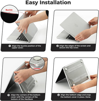 MacBook Air 13 M2/M3/M4 Clear Case - iPady Palestine