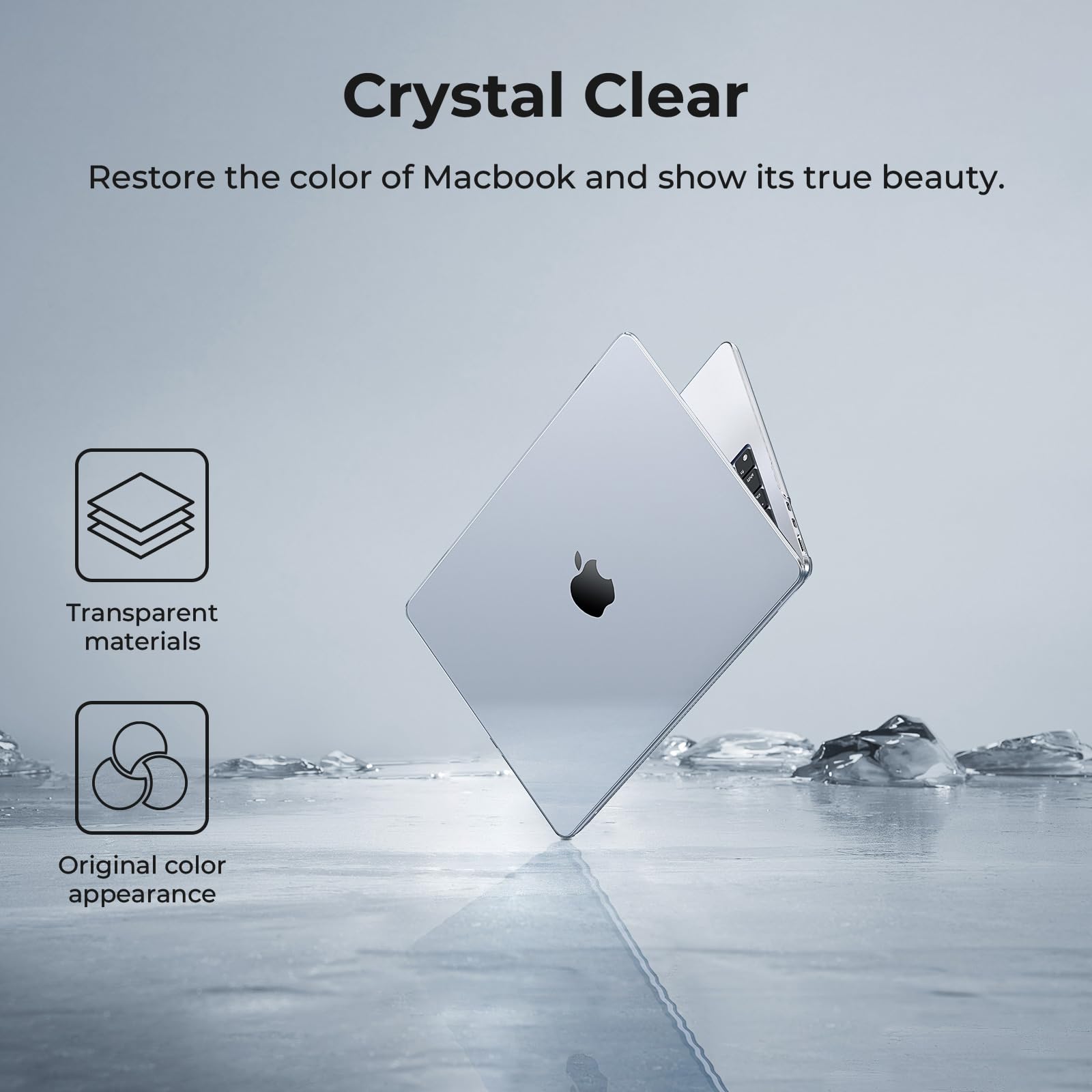 MacBook Air 13 M2/M3/M4 Clear Case - iPady Palestine