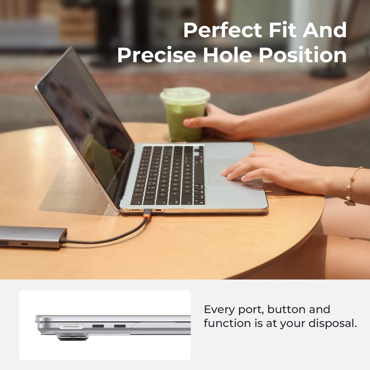 MacBook Air 13 M2/M3/M4 Clear Case - iPady Palestine