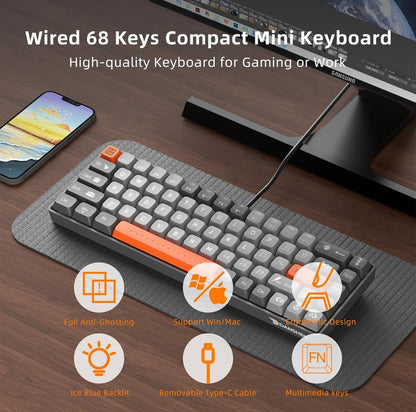 Mechanical Brown Switch Keyboard - iPady Palestine