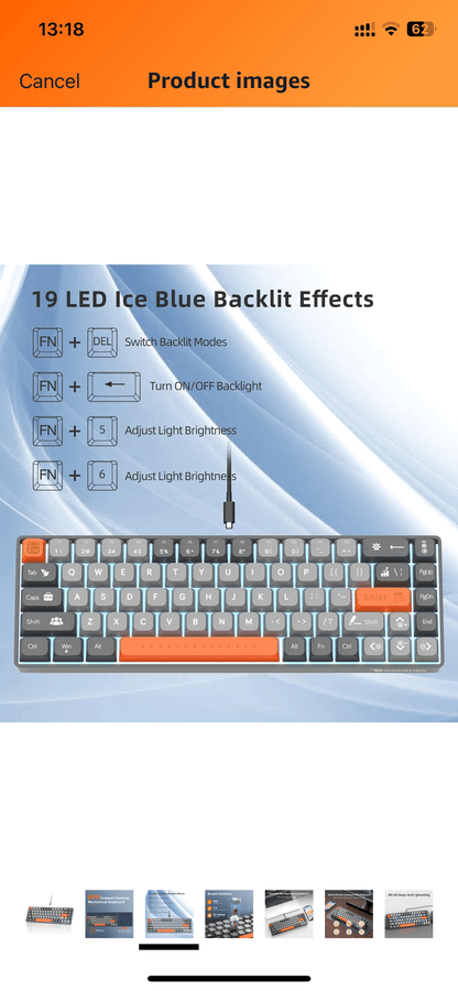 Mechanical Brown Switch Keyboard - iPady Palestine