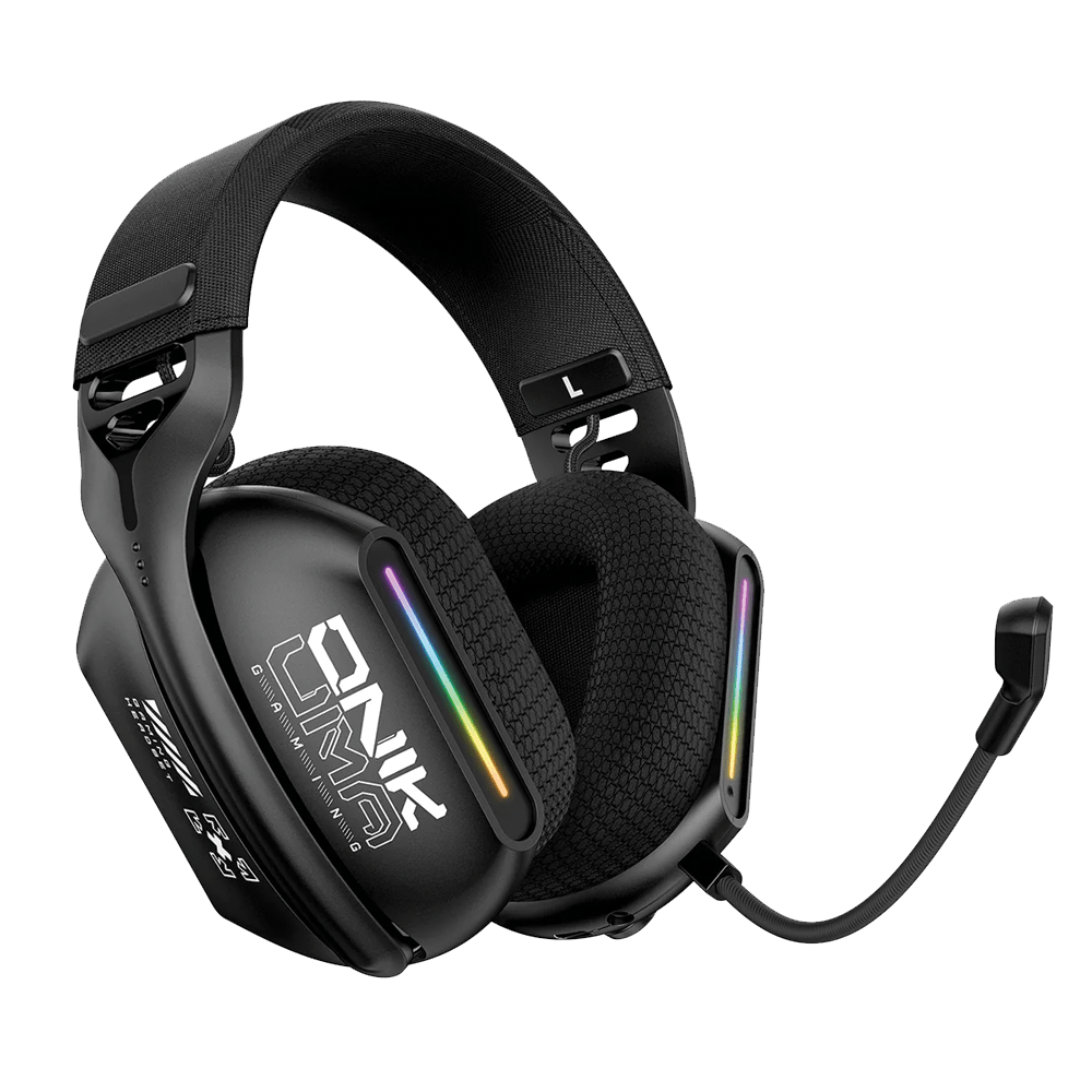 Onikuma GT808 Gaming Headset - Tri Mode - Wired - Wireless - Bluetooth - iPady Palestine