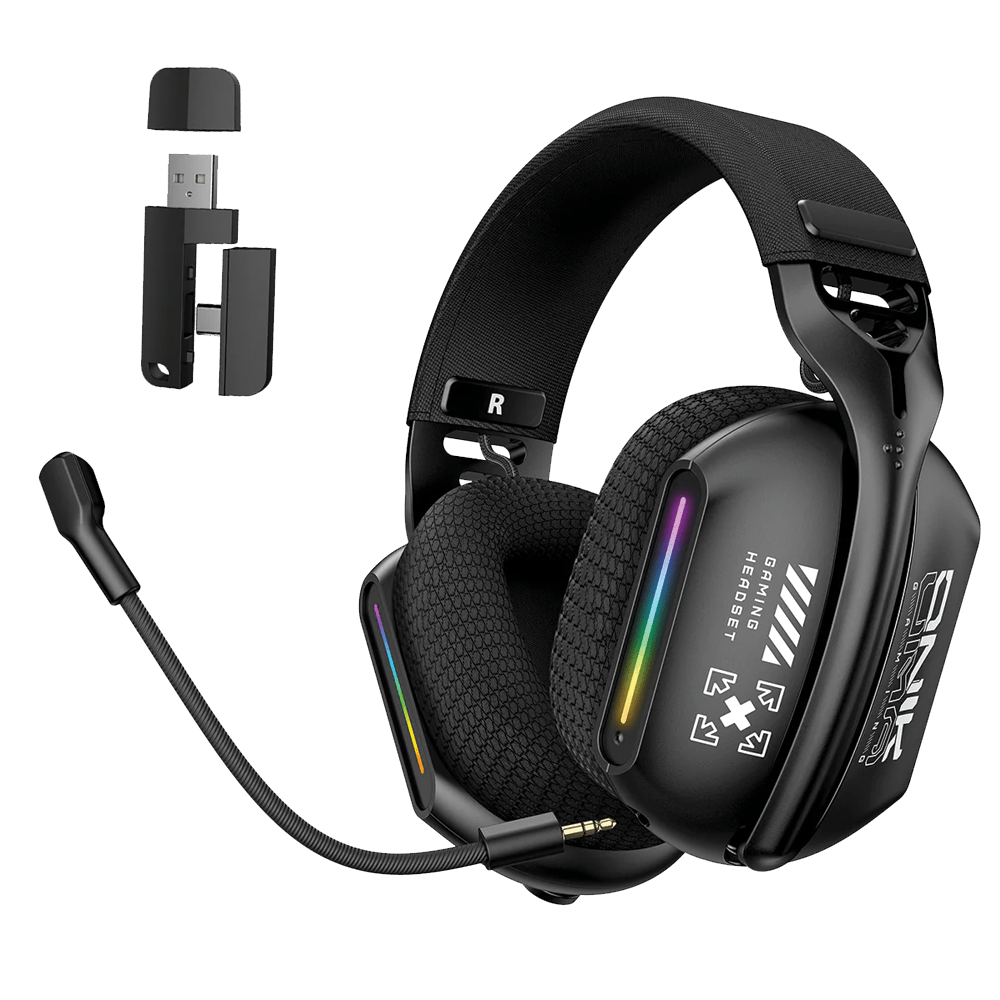 Onikuma GT808 Gaming Headset - Tri Mode - Wired - Wireless - Bluetooth - iPady Palestine