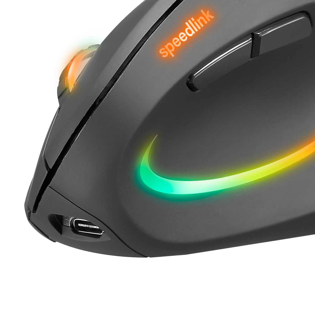 Original Speedlink Piavo Pro RGB Rechargeable Vertical Ergonomic Mouse - wireless, rubber-black - iPady Palestine