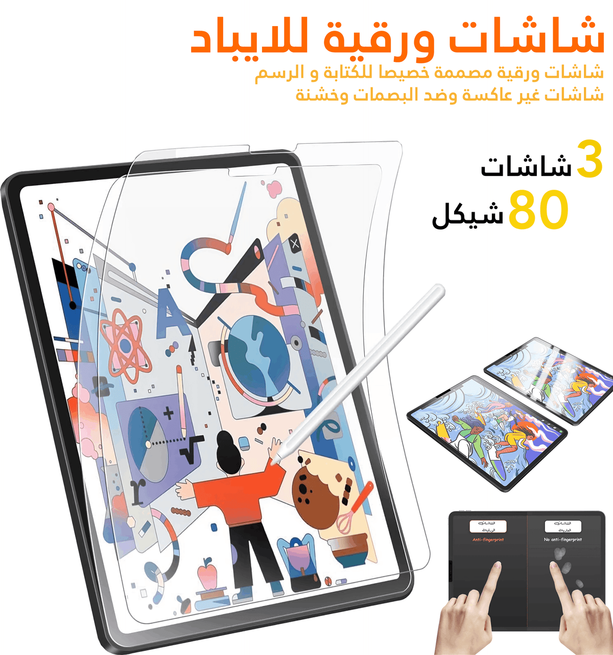 Paperfeel Screen Protector for iPad - Write on Paper شاشتين - iPady Palestine