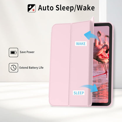 Pink Case with Clear Back for iPad 10th and 11th - كفر زهري مع ظهر شفاف لايباد 10 و 11 - iPady Palestine