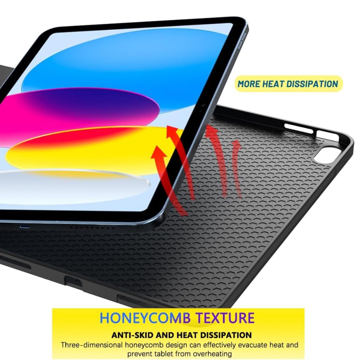 Premium iPad 10th Smart Black Case - iPady Palestine