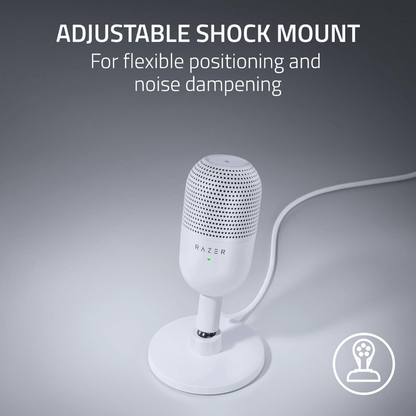 Razer Seiren Mini V3 Microphone - White - وكيل رسمي - iPad Palestine