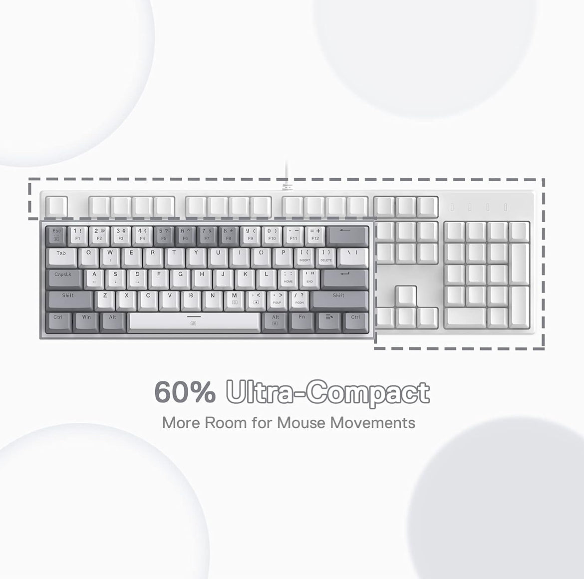Redragon K617 FIZZ Mechanical Keyboard - Hot Swap - ARGB - iPady Palestine