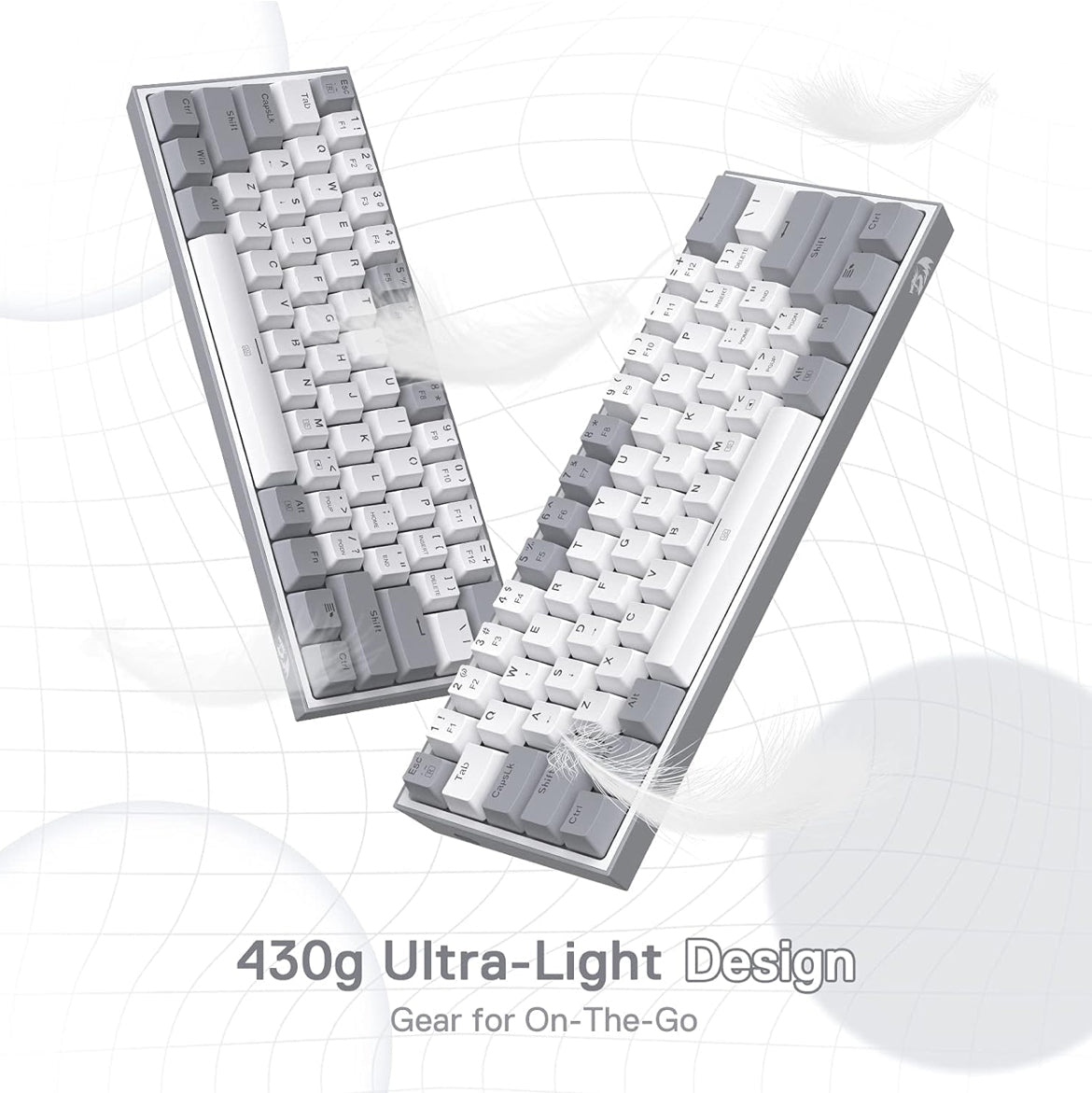 Redragon K617 FIZZ Mechanical Keyboard - Hot Swap - ARGB - iPady Palestine