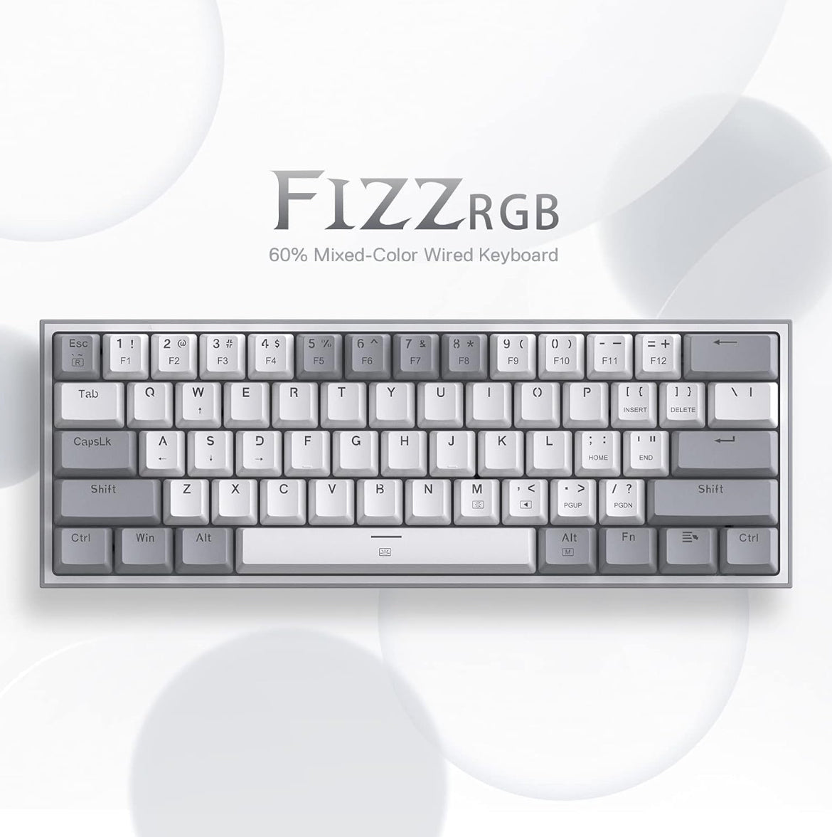 Redragon K617 FIZZ Mechanical Keyboard - Hot Swap - ARGB - iPady Palestine