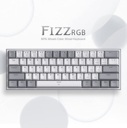 Redragon K617 FIZZ Mechanical Keyboard - Hot Swap - ARGB - iPady Palestine