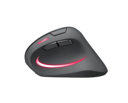 Original Speedlink Piavo Pro RGB Rechargeable Vertical Ergonomic Mouse - wireless, rubber-black