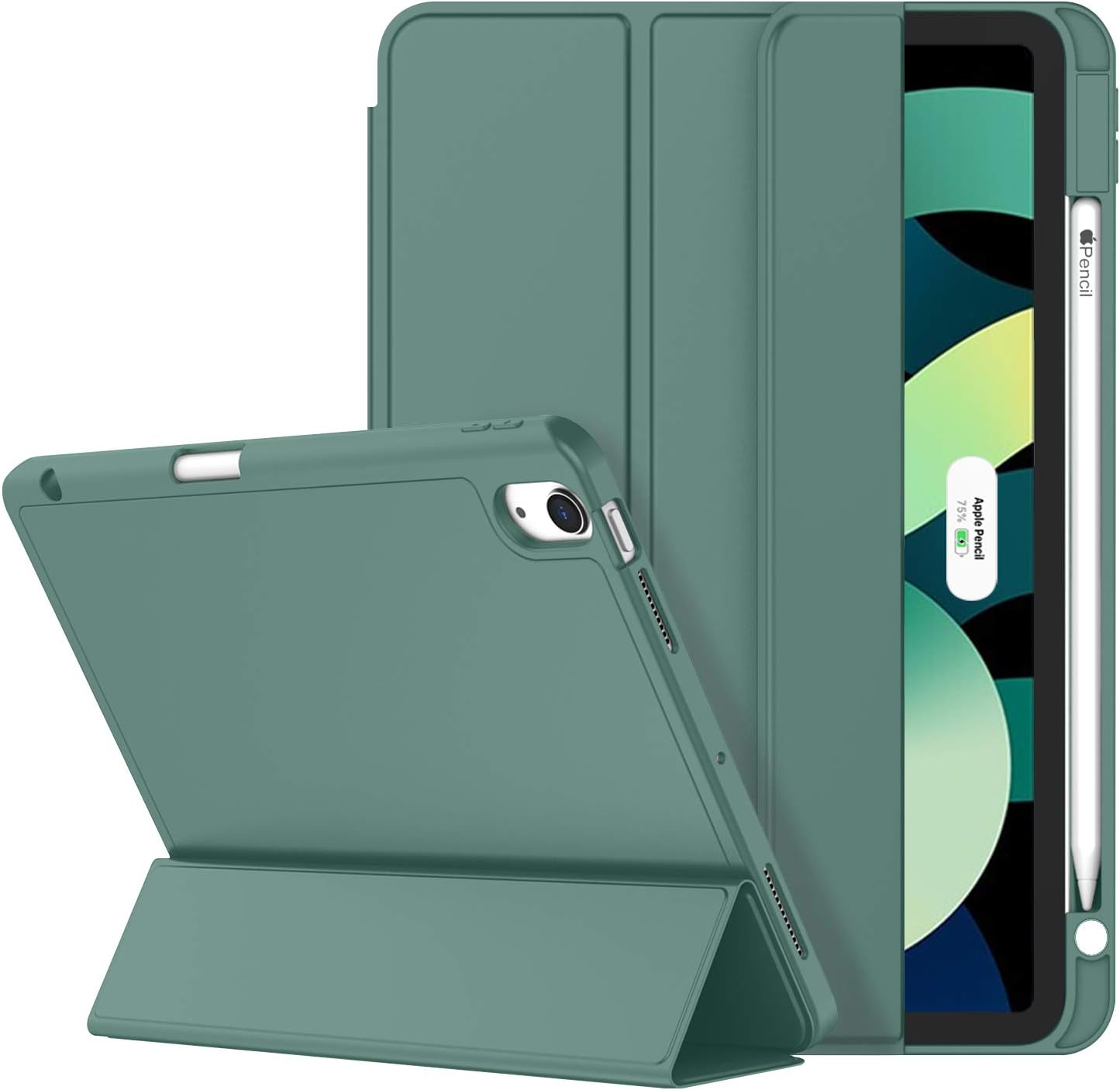 Smart Case - Green Soft TPU Case for iPad Air 4/5/6/7 10.9 11 - iPady Palestine
