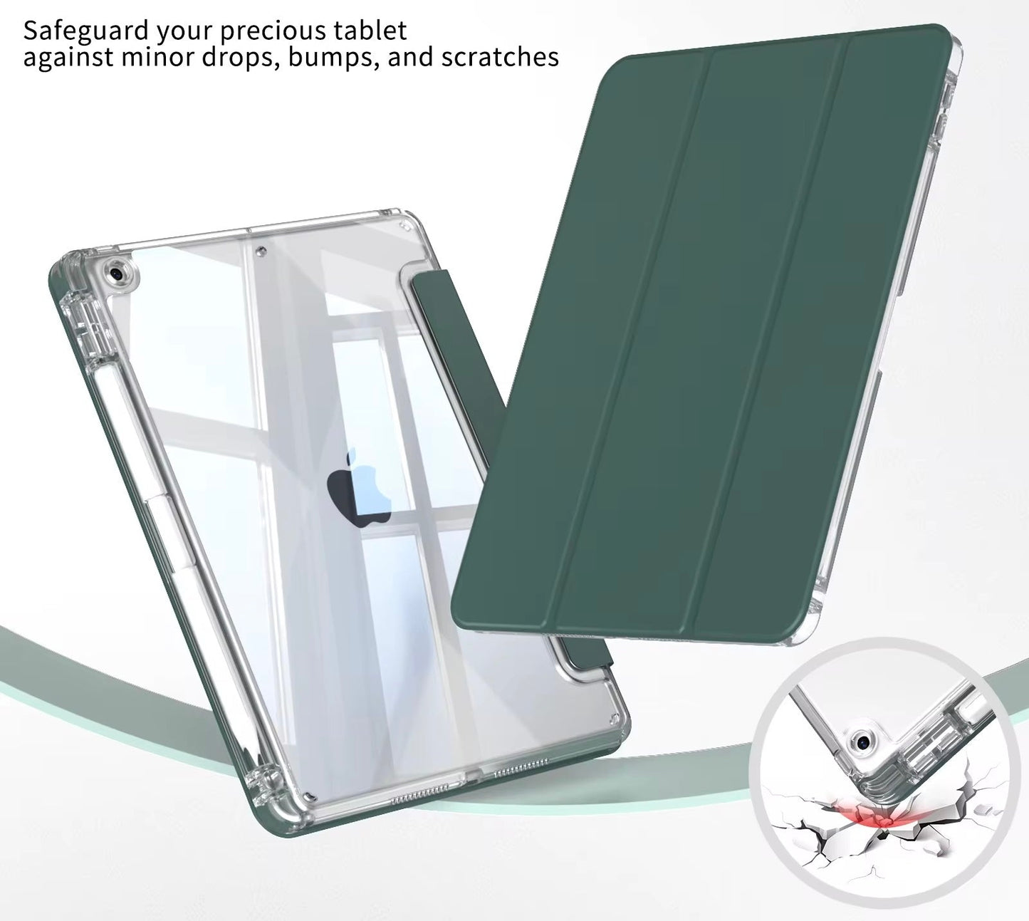 Smart Leather Case - Green - iPad 7/8/9 10.2” - iPady Palestine