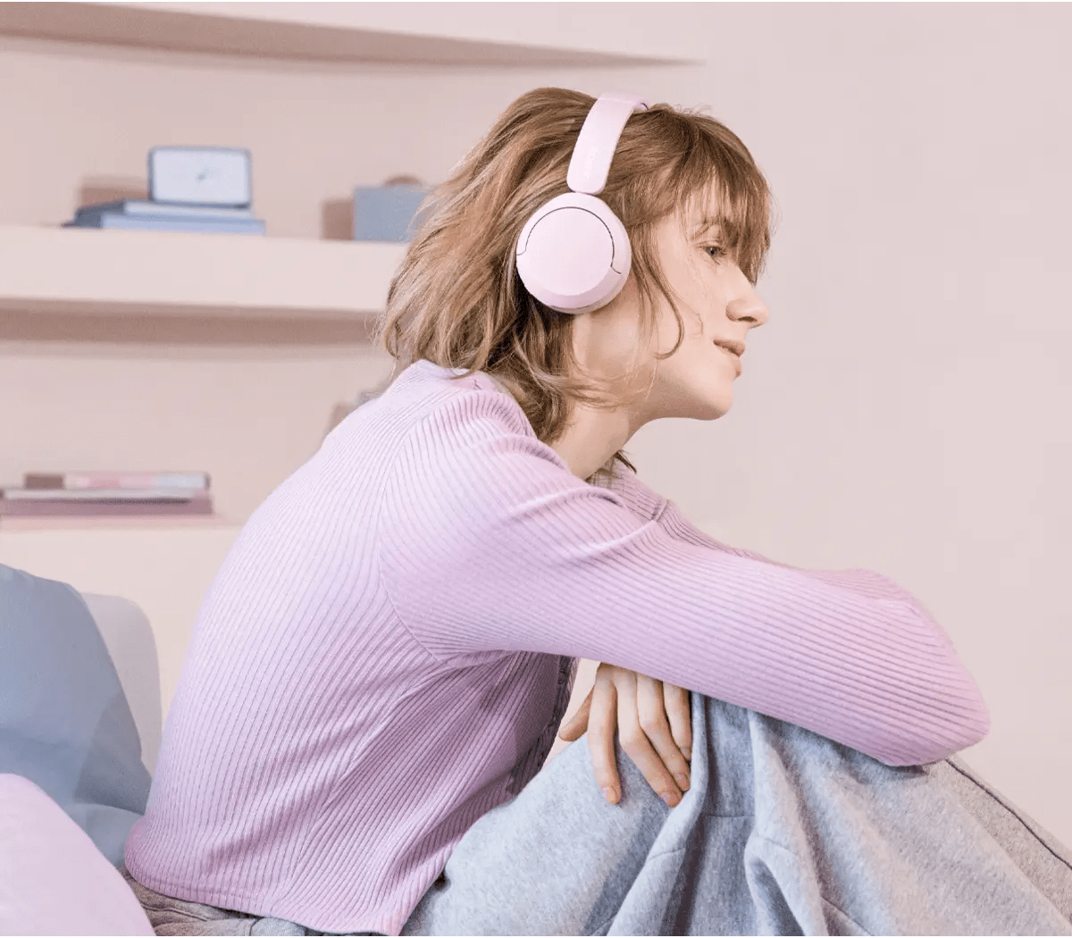 Sony WH - CH520 Headphones - Pink - iPady Palestine
