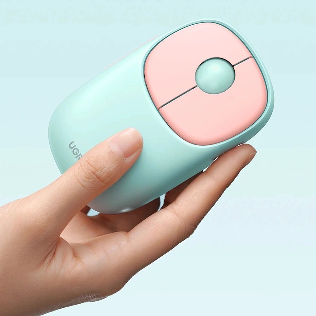 UGREEN Fun Mouse - Bluetooth + 2.4Ghz (Dual Wireless) - Pink - iPady Palestine