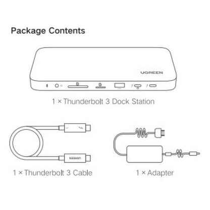 UGREEN Thunderbolt 3 Docking Station 10 in 1 - وكيل رسمي - iPad Palestine