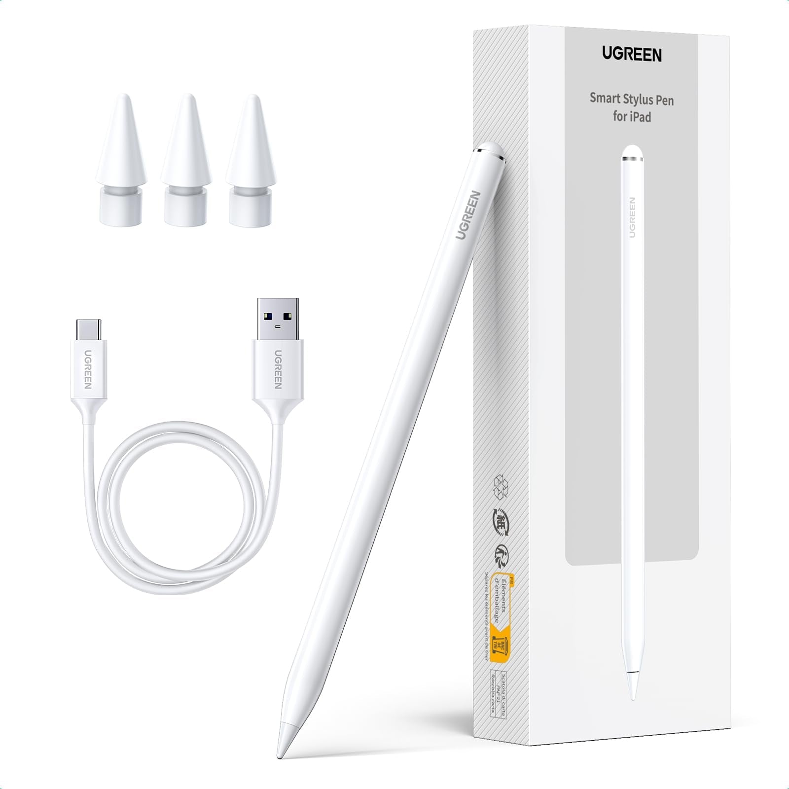 UGREEN Type-C Palm Rejection Stylus for Apple iPad - قلم يوجرين الاصلي لايباد ابل - iPady Palestine