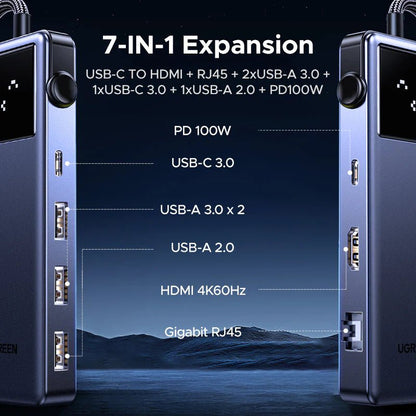 UGREEN Uno USB - C Hub 7 - in - 1 - iPad Palestine
