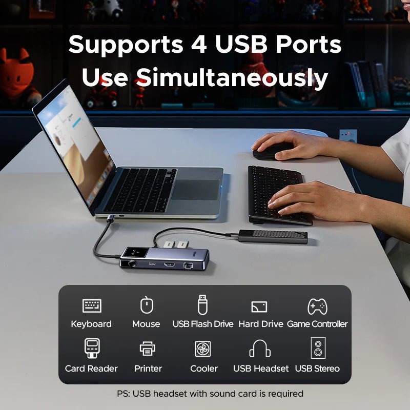 UGREEN Uno USB - C Hub 7 - in - 1 - iPad Palestine