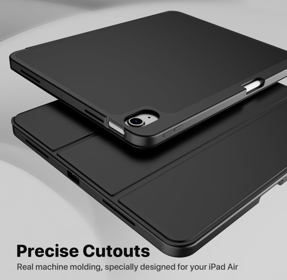 VAKS Original - Heavy Black smart case for iPad Air 4/5/6/7 - iPady Palestine
