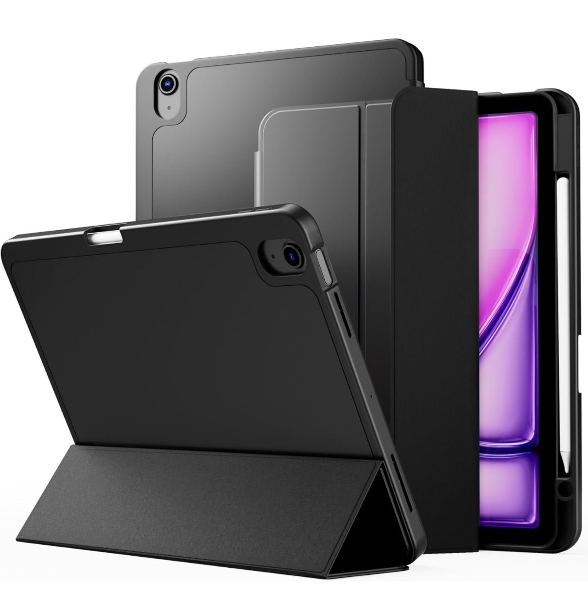 VAKS Original - Heavy Black smart case for iPad Air 4/5/6/7 - iPady Palestine