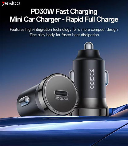 Yesido 30W USB - C Car Charger - iPady Palestine