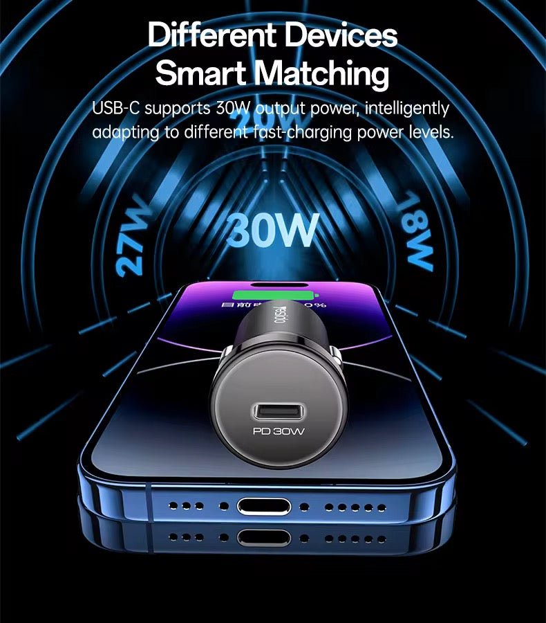 Yesido 30W USB - C Car Charger - iPady Palestine
