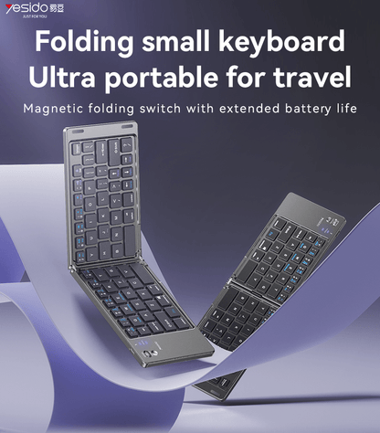 Yesido Foldable Keyboard - كيبورد بلوتوث قابل للطي - iPady Palestine
