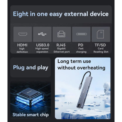 Yesido USB - C Hub - 8 in 1 - iPady Palestine