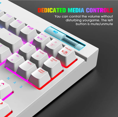 ZIYOU LANG - Magic Refiner MK17 Mechanical Blue Switch Keyboard - ماجيك ريفنر فلسطين كيورد ميكانيكي - iPady Palestine