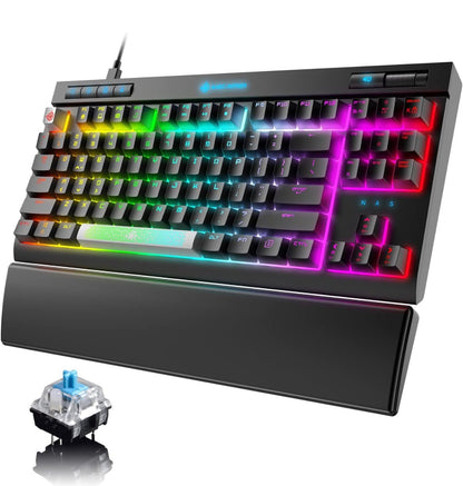 ZIYOU LANG - Magic Refiner MK17 Mechanical Blue Switch Keyboard - ماجيك ريفنر فلسطين كيورد ميكانيكي - iPady Palestine